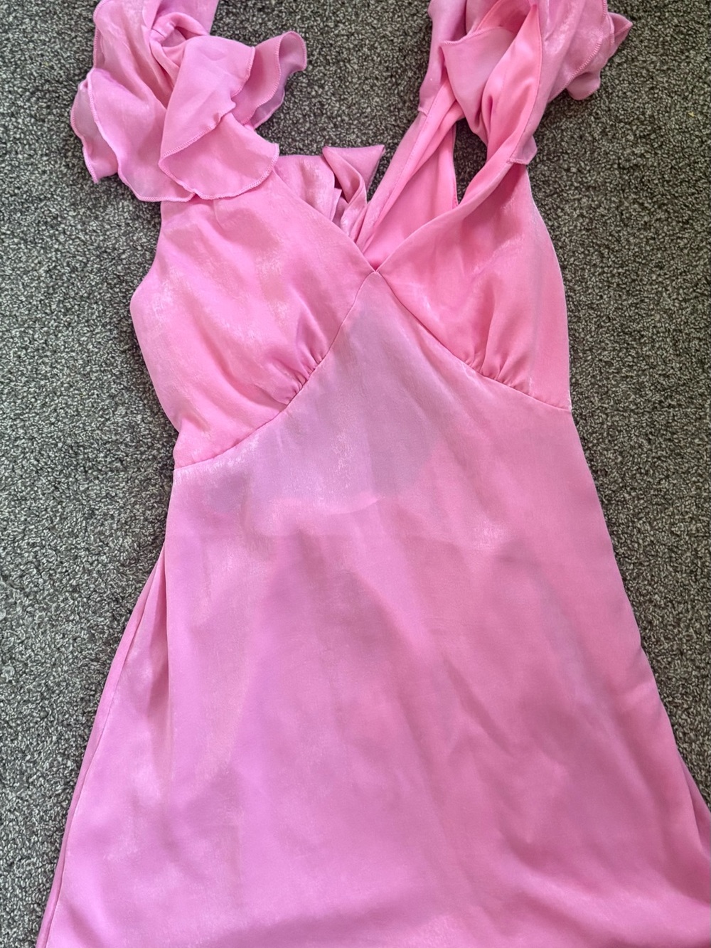 Altrard state Pink Ruffled Strap Women's mini dress